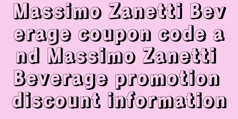 Massimo Zanetti Beverage coupon code and Massimo Zanetti Beverage promotion discount information
