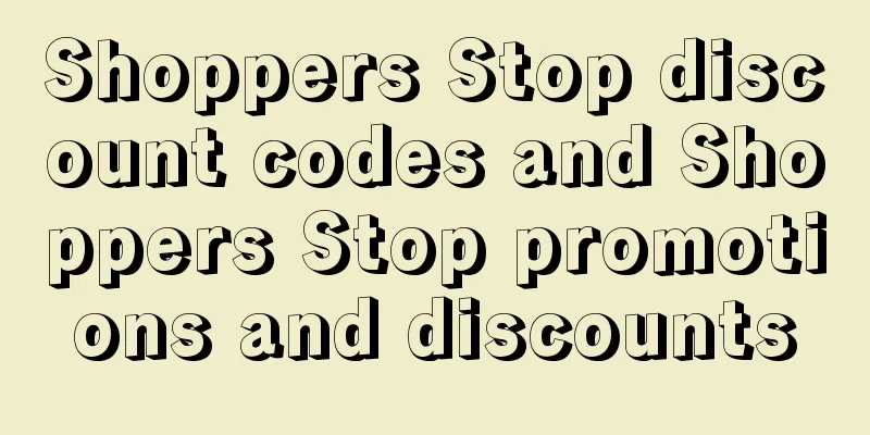 Shoppers Stop discount codes and Shoppers Stop promotions and discounts