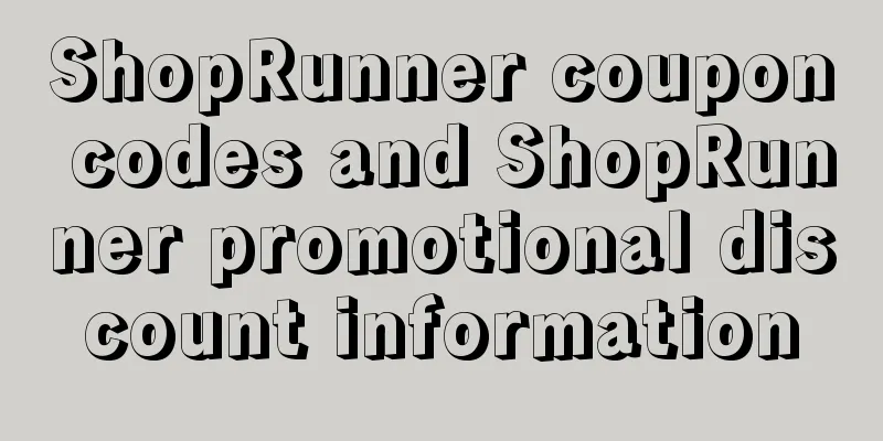 ShopRunner coupon codes and ShopRunner promotional discount information