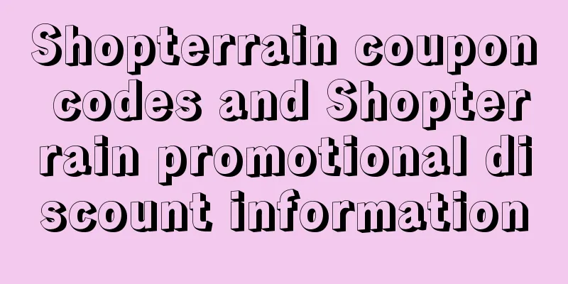 Shopterrain coupon codes and Shopterrain promotional discount information