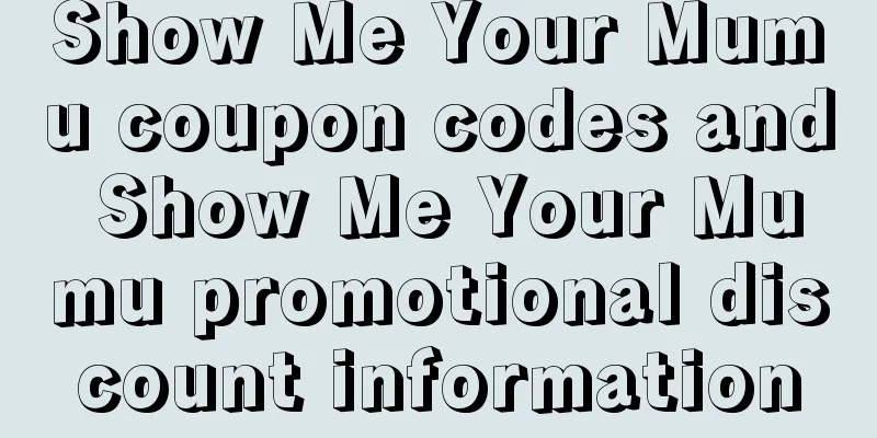 Show Me Your Mumu coupon codes and Show Me Your Mumu promotional discount information