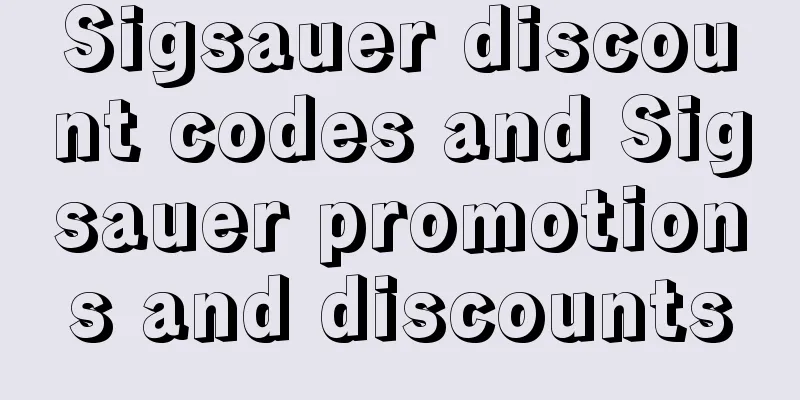 Sigsauer discount codes and Sigsauer promotions and discounts
