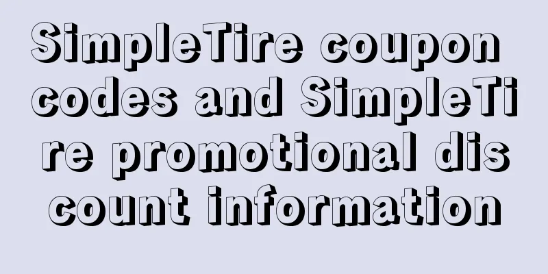 SimpleTire coupon codes and SimpleTire promotional discount information