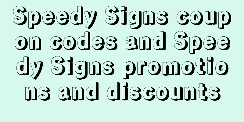 Speedy Signs coupon codes and Speedy Signs promotions and discounts