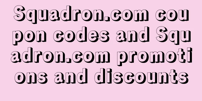 Squadron.com coupon codes and Squadron.com promotions and discounts