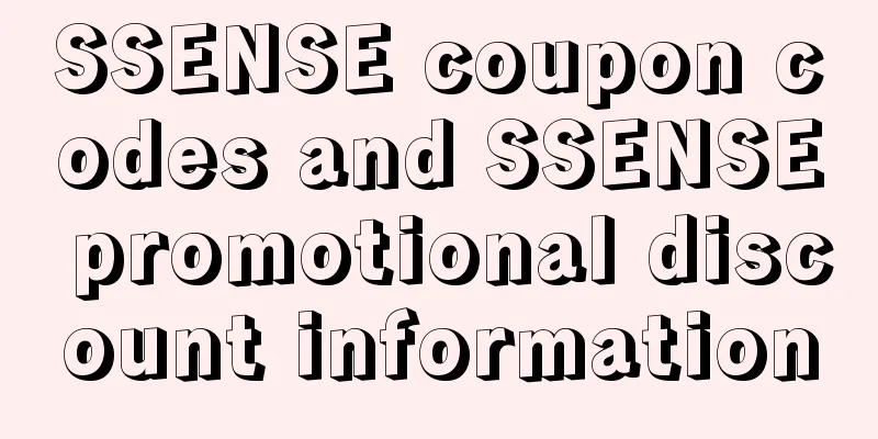 SSENSE coupon codes and SSENSE promotional discount information