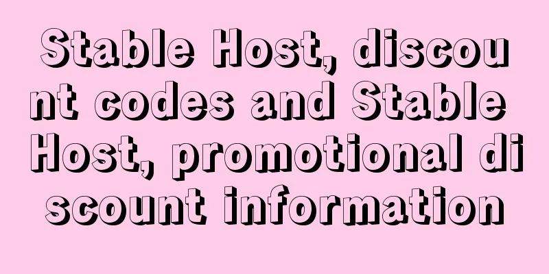 Stable Host, discount codes and Stable Host, promotional discount information