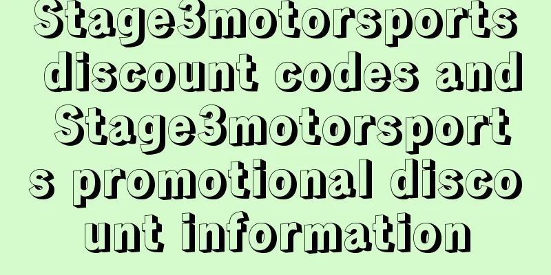 Stage3motorsports discount codes and Stage3motorsports promotional discount information