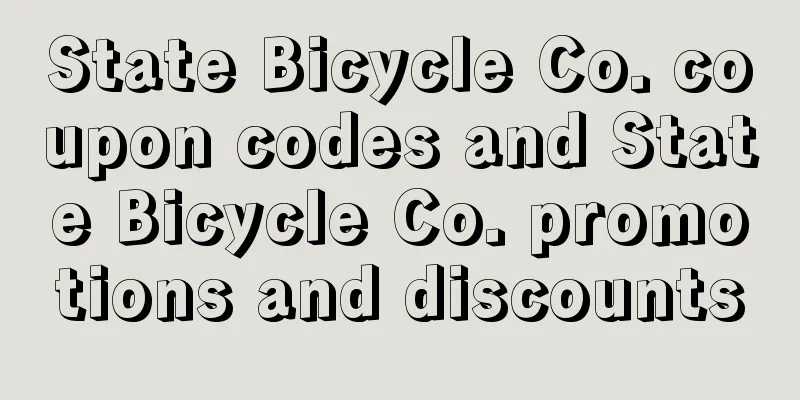 State Bicycle Co. coupon codes and State Bicycle Co. promotions and discounts