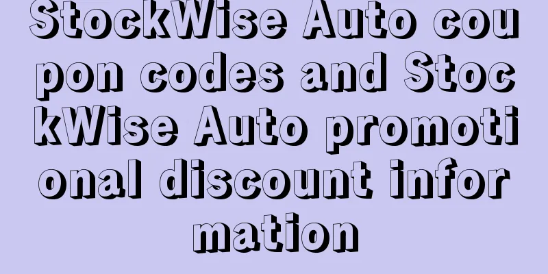 StockWise Auto coupon codes and StockWise Auto promotional discount information