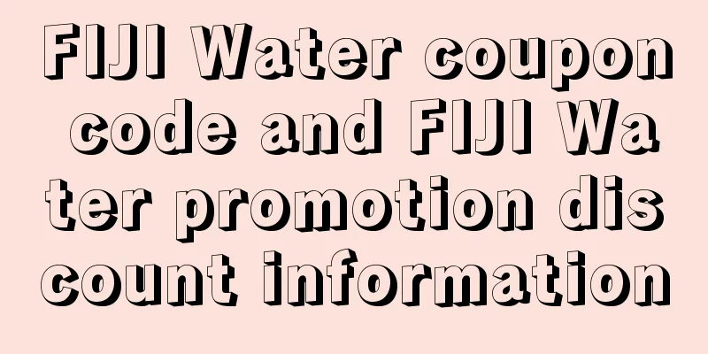 FIJI Water coupon code and FIJI Water promotion discount information