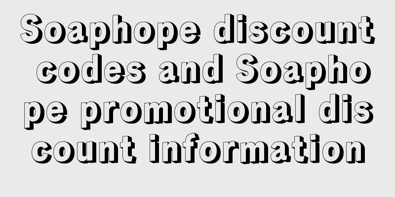 Soaphope discount codes and Soaphope promotional discount information