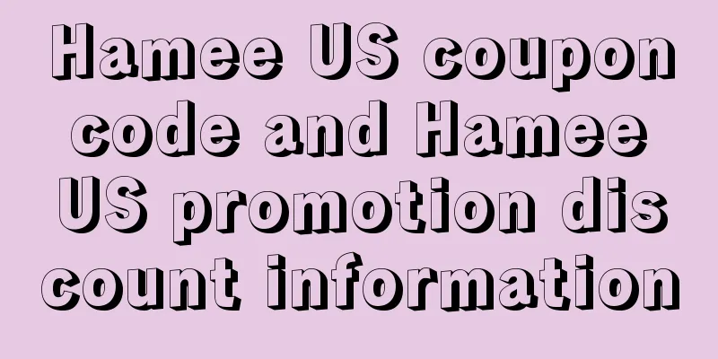 Hamee US coupon code and Hamee US promotion discount information
