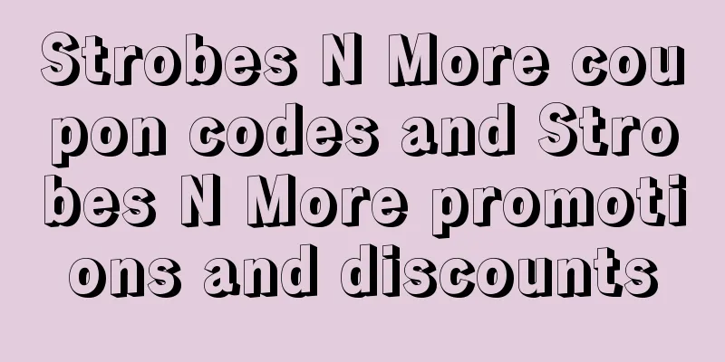 Strobes N More coupon codes and Strobes N More promotions and discounts