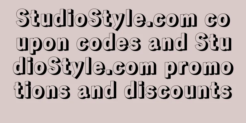 StudioStyle.com coupon codes and StudioStyle.com promotions and discounts