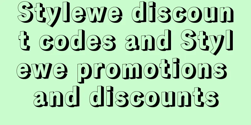Stylewe discount codes and Stylewe promotions and discounts