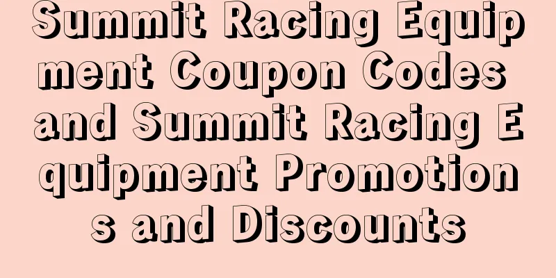 Summit Racing Equipment Coupon Codes and Summit Racing Equipment Promotions and Discounts