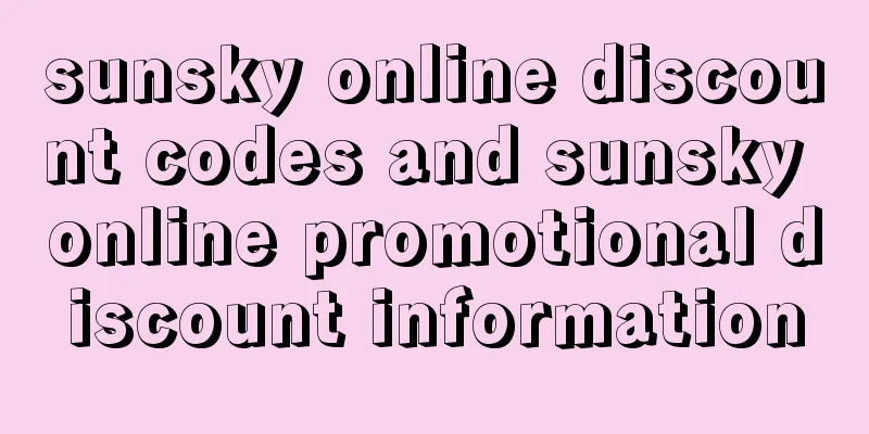 sunsky online discount codes and sunsky online promotional discount information