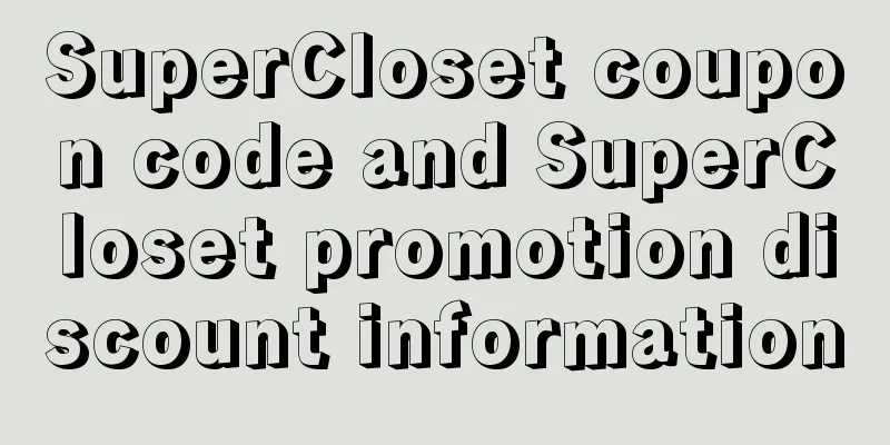 SuperCloset coupon code and SuperCloset promotion discount information