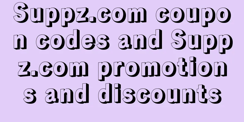 Suppz.com coupon codes and Suppz.com promotions and discounts