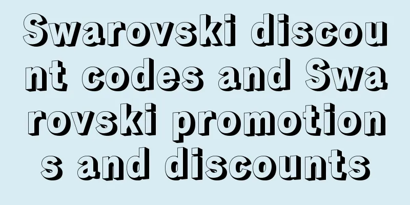 Swarovski discount codes and Swarovski promotions and discounts