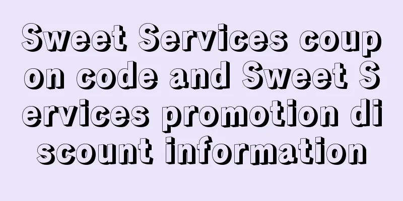 Sweet Services coupon code and Sweet Services promotion discount information