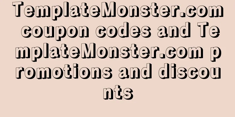 TemplateMonster.com coupon codes and TemplateMonster.com promotions and discounts