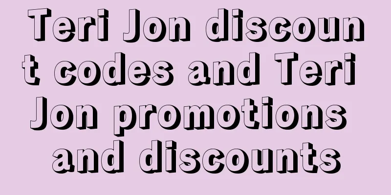 Teri Jon discount codes and Teri Jon promotions and discounts