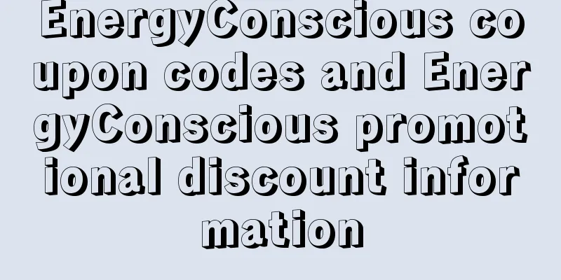 EnergyConscious coupon codes and EnergyConscious promotional discount information