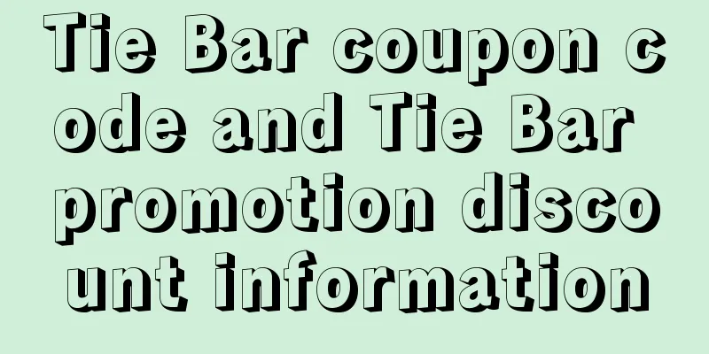 Tie Bar coupon code and Tie Bar promotion discount information
