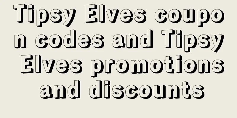 Tipsy Elves coupon codes and Tipsy Elves promotions and discounts