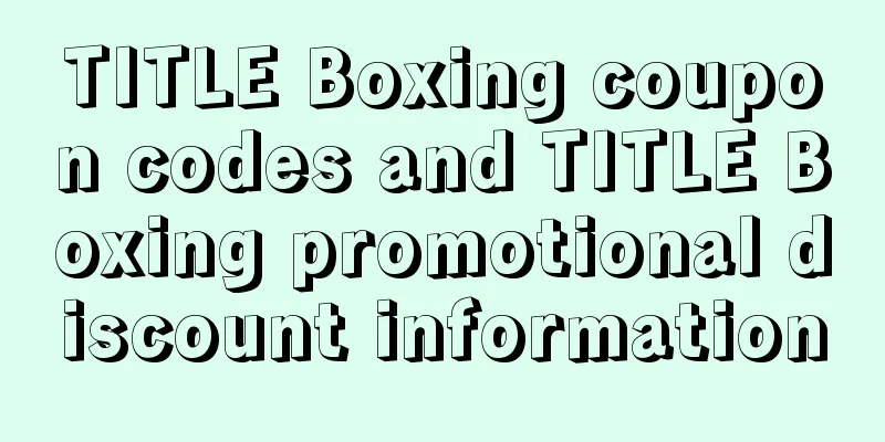 TITLE Boxing coupon codes and TITLE Boxing promotional discount information