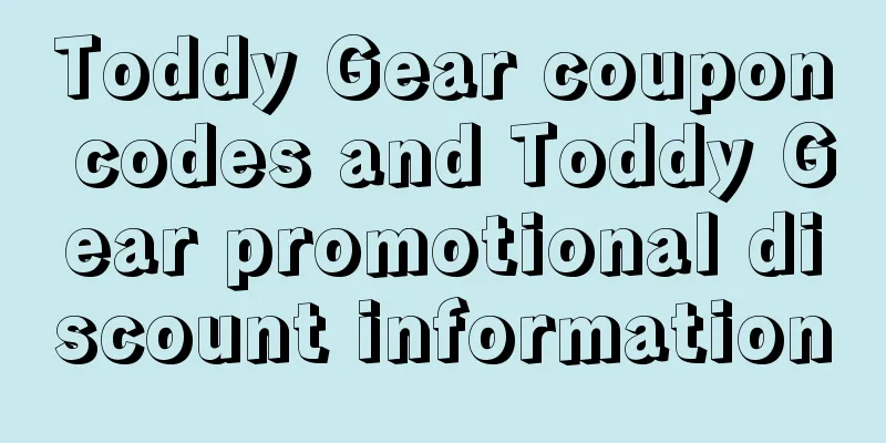 Toddy Gear coupon codes and Toddy Gear promotional discount information
