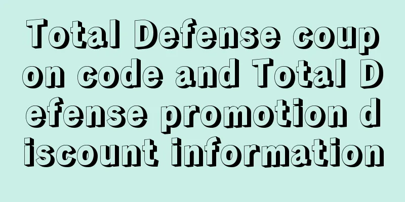 Total Defense coupon code and Total Defense promotion discount information