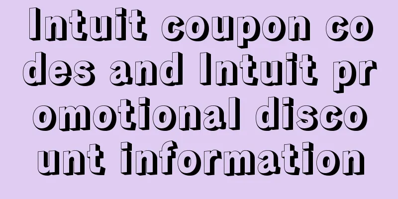 Intuit coupon codes and Intuit promotional discount information