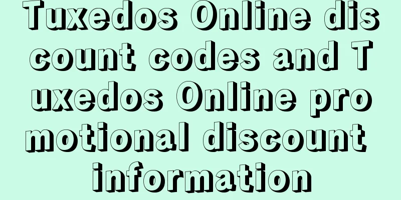 Tuxedos Online discount codes and Tuxedos Online promotional discount information