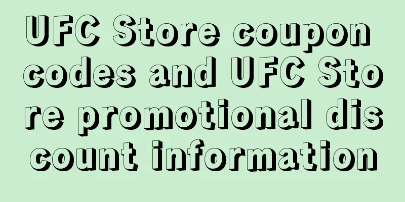 UFC Store coupon codes and UFC Store promotional discount information