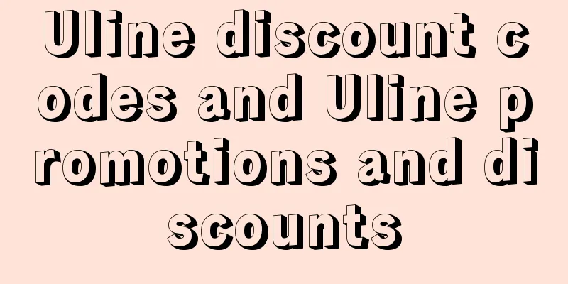 Uline discount codes and Uline promotions and discounts