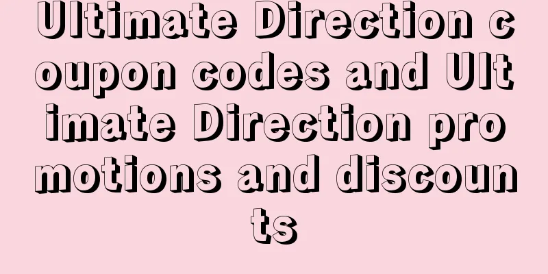 Ultimate Direction coupon codes and Ultimate Direction promotions and discounts