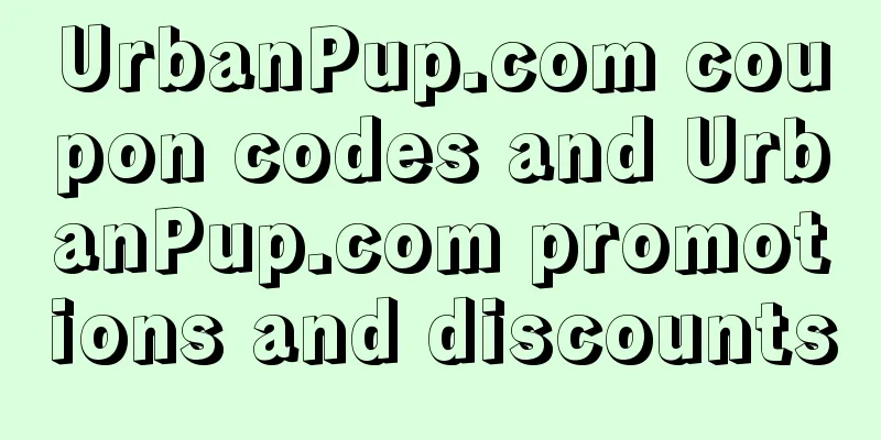 UrbanPup.com coupon codes and UrbanPup.com promotions and discounts