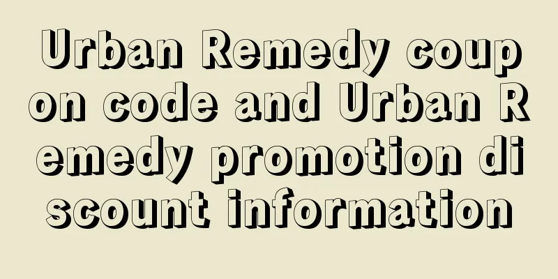 Urban Remedy coupon code and Urban Remedy promotion discount information