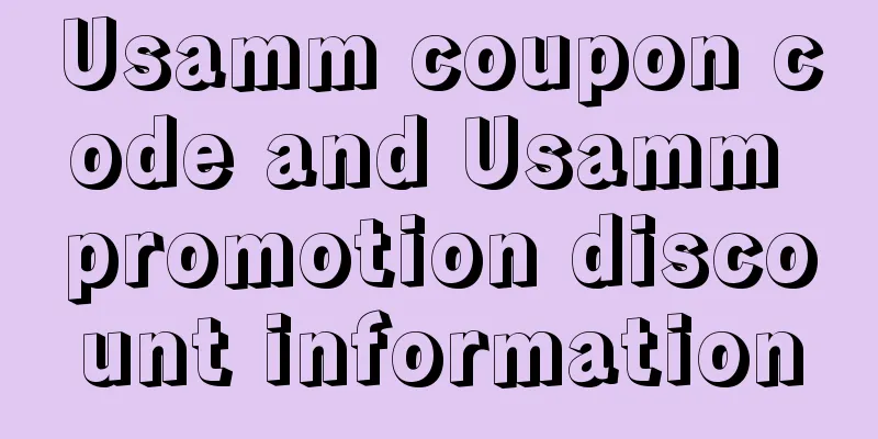 Usamm coupon code and Usamm promotion discount information