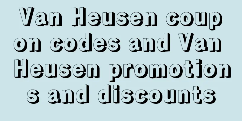 Van Heusen coupon codes and Van Heusen promotions and discounts