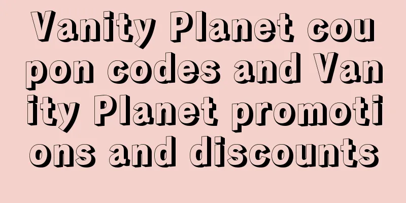 Vanity Planet coupon codes and Vanity Planet promotions and discounts