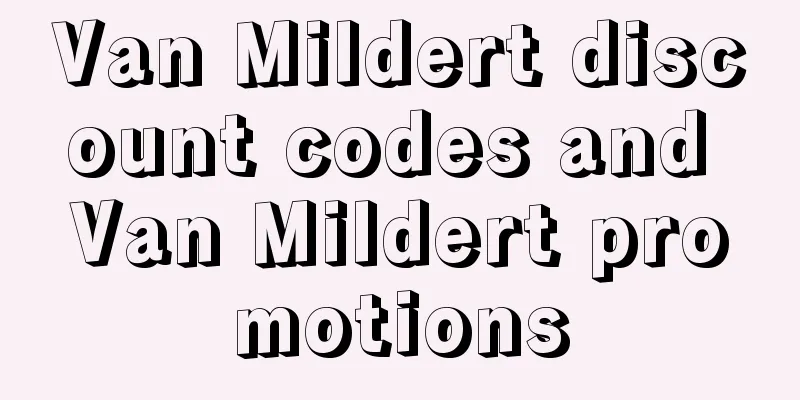 Van Mildert discount codes and Van Mildert promotions