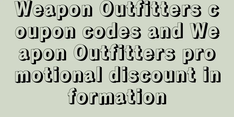 Weapon Outfitters coupon codes and Weapon Outfitters promotional discount information