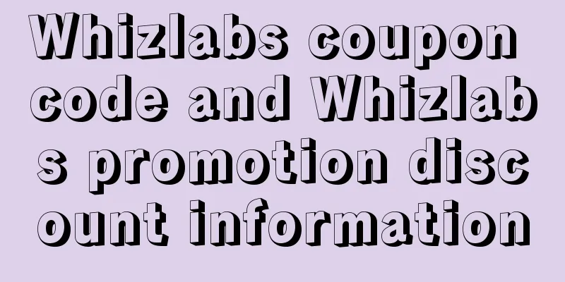 Whizlabs coupon code and Whizlabs promotion discount information