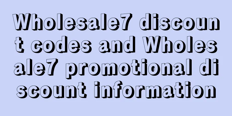Wholesale7 discount codes and Wholesale7 promotional discount information