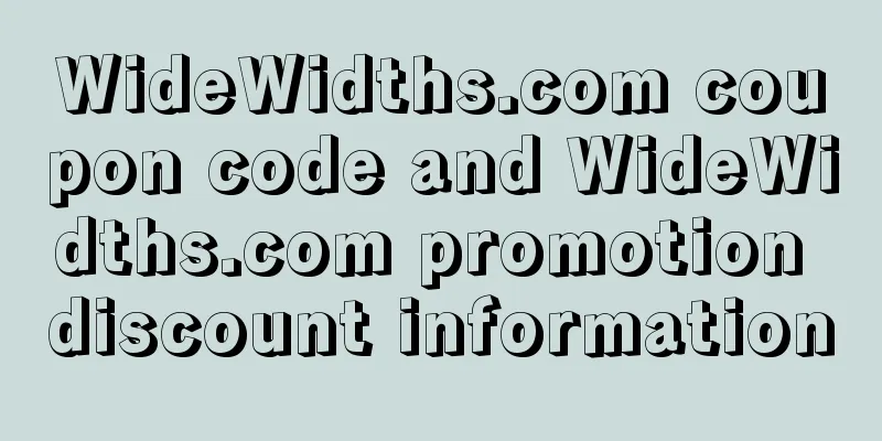 WideWidths.com coupon code and WideWidths.com promotion discount information