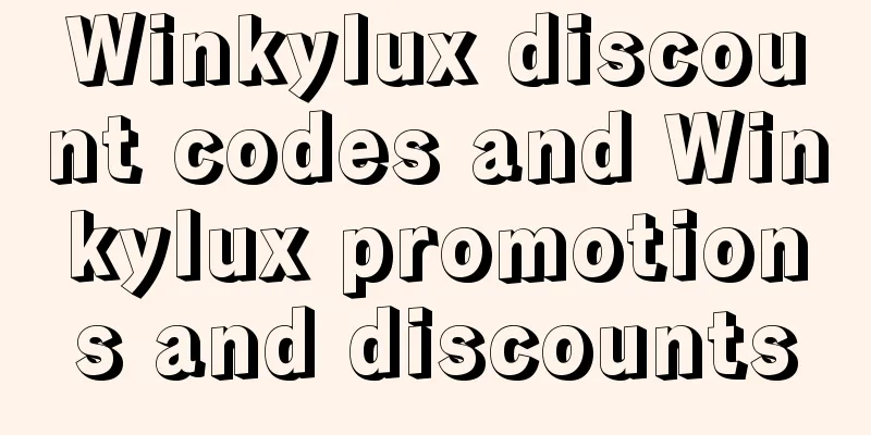Winkylux discount codes and Winkylux promotions and discounts